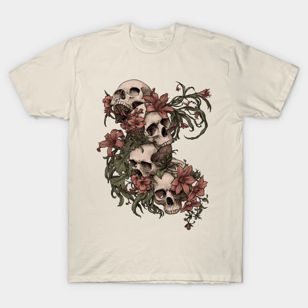 T shirts with new arrivals skulls on them
